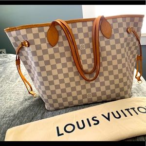 Damier Azur Louis Vuitton Neverfull MM.
